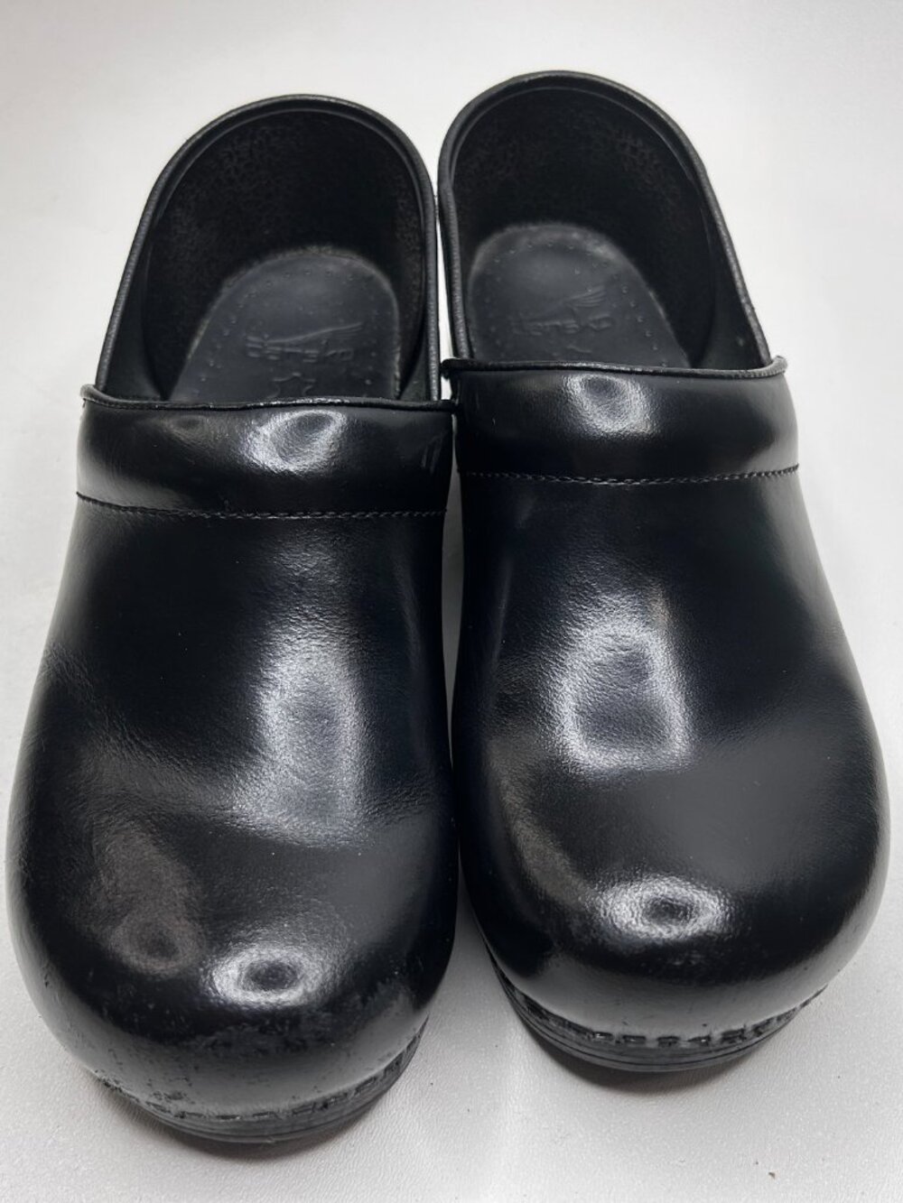 Women's DANSKO Professional Clogs Black Cabrio Leather sz42 wide